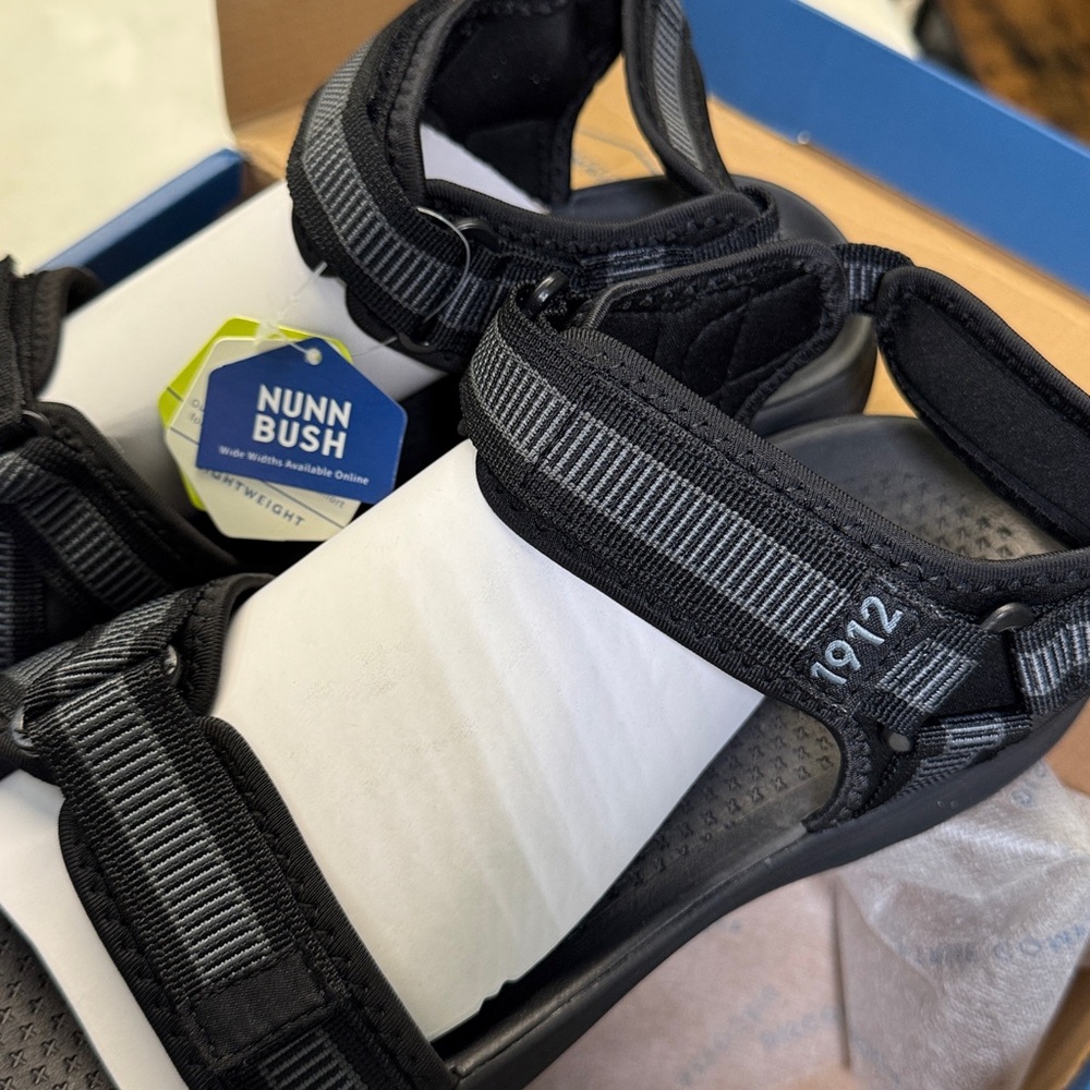 Nunn Bush Men's Huck Sport Three Strap Casual Sandal - Size 12 - Picture 10 of 12